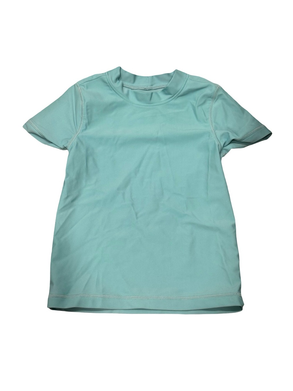 EUC Primary Toddler Girl 2/3 Short Sleeve Rashguard in Light Teal